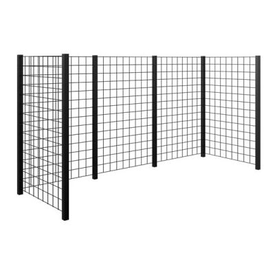 Plus Roestvrijstalen Opsluitkast - 288x99x140cm - Zwart Plus Roestvrijstalen Opsluitkast - 288x99x140cm - Zwart