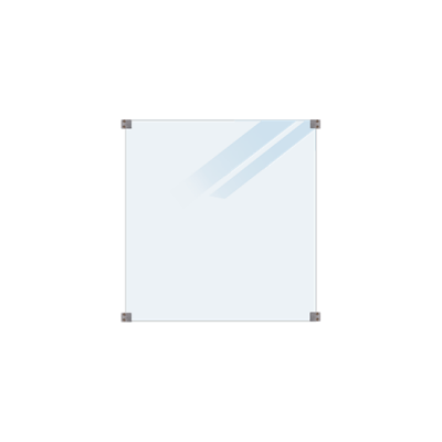 Plus Glazen Schutting 90 x 91 cm Mat - Glazen Schutting Plus Glazen Schutting 90 x 91 cm Mat - Glazen Schutting