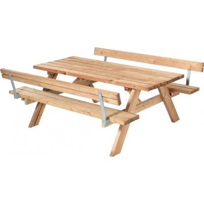 Plus ThermoWood Picknicktafel 179x177x71cm Goudbruin - Picnic Table Plus ThermoWood Picknicktafel 179x177x71cm Goudbruin - Picnic Table