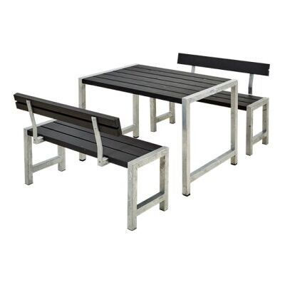 Plus Café Set - Weerbestendig, FSC-hout, Stalen frame Plus Café Set - Weerbestendig, FSC-hout, Stalen frame