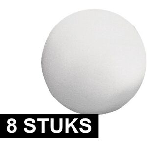 Rayher hobby materialen 8x stuks Piepschuim ballen 7 cm