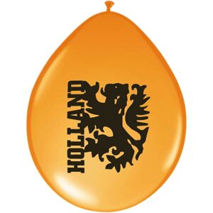Oranje artikelen Oranje ballonnen Holland 8 stuks