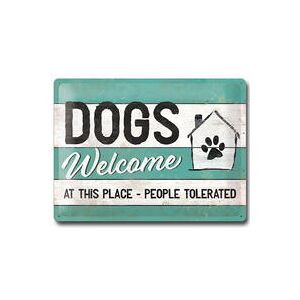 Nostalgic-Art bord "DOGS Welcome"