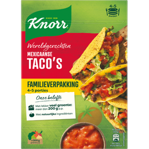 Knorr Wereldgerechten Maaltijdpakket Mexicaanse Taco&apos;s XL 245g bij Jumbo