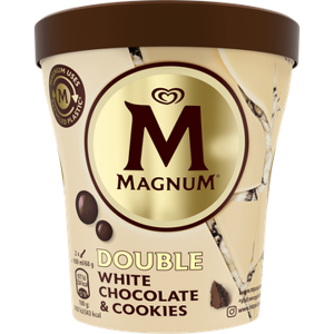 MAGNUM® Magnum Ijs Double White Chocolate & Cookies pint 440ml bij Jumbo