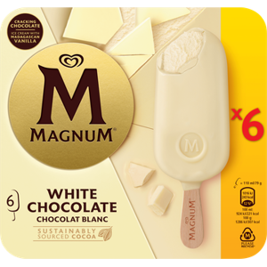 MAGNUM® Magnum IJs White Chocolate 6 x 110ml Aanbieding bij Jumbo   2 dozen a 36 stuks