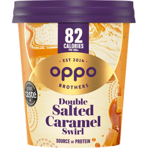 Oppo Brothers Double Salted Caramel Swirl Ice Cream 475ml bij Jumbo