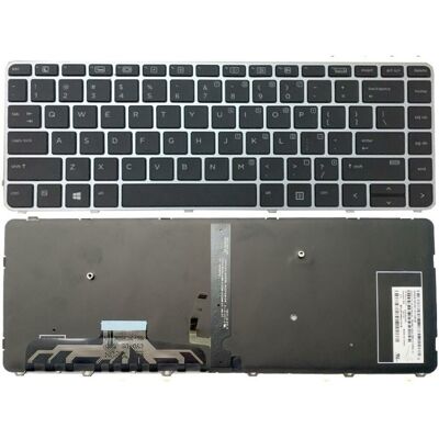 TopMedia Notebook keyboard for HP EliteBook Folio 1040 G3 with silver frame backlit TopMedia Notebook keyboard for HP EliteBook Folio 1040 G3 with silver frame backlit