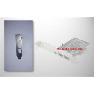 TopMedia Low profile Bracket voor 3 poort PCIe FireWire Kaart TopMedia Low profile Bracket voor 3 poort PCIe FireWire Kaart