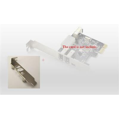 TopMedia Low profile Bracket voor 3+1 poort PCIe FireWire Kaart TopMedia Low profile Bracket voor 3+1 poort PCIe FireWire Kaart