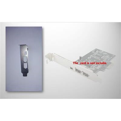 TopMedia Low profile Bracket voor 3 poort PCIe FireWire Kaart TopMedia Low profile Bracket voor 3 poort PCIe FireWire Kaart