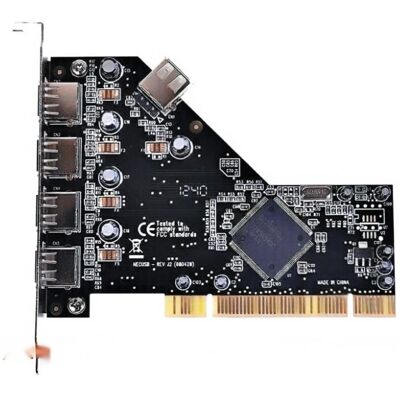 TopMedia PCI 4+1 USB 2.0 Kaart VIA chipset TopMedia PCI 4+1 USB 2.0 Kaart VIA chipset
