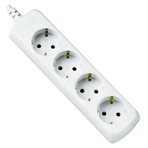 Losse stekkerdoos, 4 Sockets, wit