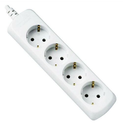 Losse stekkerdoos, 4 Sockets, wit