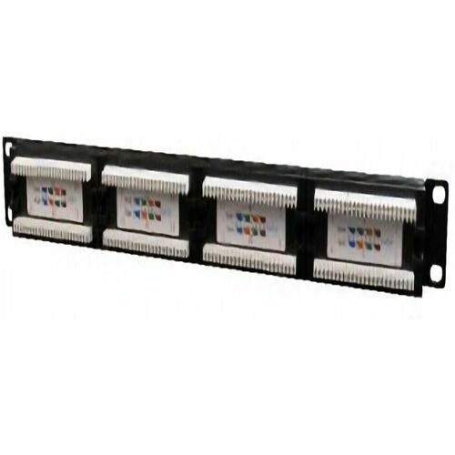 Cat.5E 24 port patch panel with rear cable management