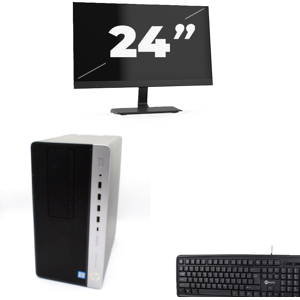 HP ProDesk 600 G4 Micro Tower - Intel Core i7-8e Generatie - 8GB RAM - 256GB SSD - Windows 11 + 1x 24 inch Monitor HP ProDesk 600 G4 Micro Tower - Intel Core i7-8e Generatie - 8GB RAM - 256GB SSD - Windows 11 + 1x 24 inch Monitor