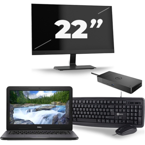 Dell Latitude 3310 - Intel Core i3-8e Generatie - 13 inch - 8GB RAM - 256GB SSD - Windows 11 + 1x 22 inch Monitor Dell Latitude 3310 - Intel Core i3-8e Generatie - 13 inch - 8GB RAM - 256GB SSD - Windows 11 + 1x 22 inch Monitor