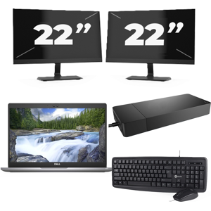 Dell Latitude 5320 - Intel Core i7-11e Generatie - 13 inch - 16GB RAM - 256GB SSD - Windows 11 Home + 2x 22 inch Monitor Dell Latitude 5320 - Intel Core i7-11e Generatie - 13 inch - 16GB RAM - 256GB SSD - Windows 11 Home + 2x 22 inch Monitor