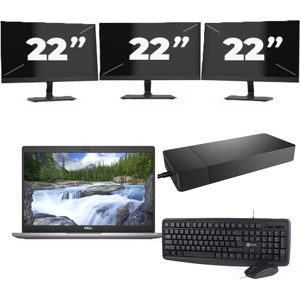 Dell Latitude 5320 - Intel Core i7-11e Generatie - 13 inch - 16GB RAM - 256GB SSD - Windows 11 Home + 3x 22 inch Monitor Dell Latitude 5320 - Intel Core i7-11e Generatie - 13 inch - 16GB RAM - 256GB SSD - Windows 11 Home + 3x 22 inch Monitor