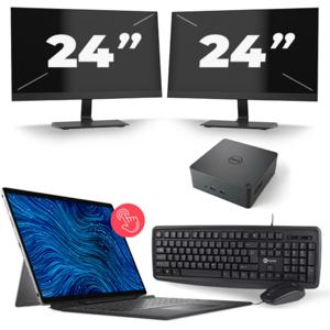 Dell Latitude 7320 - Intel Core i5-11e Generatie - 13 inch - 16GB RAM - 256GB SSD - Windows 11 Home + 2x 24 inch Monitor Dell Latitude 7320 - Intel Core i5-11e Generatie - 13 inch - 16GB RAM - 256GB SSD - Windows 11 Home + 2x 24 inch Monitor