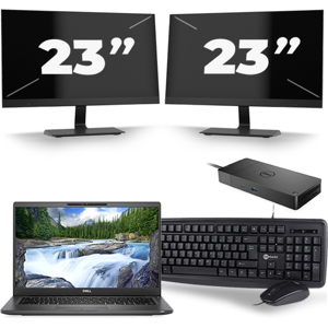 Dell Latitude 7420 - Intel Core i5-11e Generatie - 14 inch - 16GB RAM - 256GB SSD - Windows 11 Home + 2x 23 inch Monitor Dell Latitude 7420 - Intel Core i5-11e Generatie - 14 inch - 16GB RAM - 256GB SSD - Windows 11 Home + 2x 23 inch Monitor