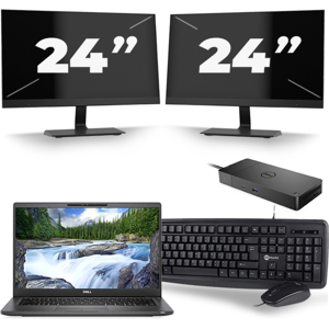 Dell Latitude 7420 - Intel Core i5-11e Generatie - 14 inch - 16GB RAM - 256GB SSD - Windows 11 Home + 2x 24 inch Monitor Dell Latitude 7420 - Intel Core i5-11e Generatie - 14 inch - 16GB RAM - 256GB SSD - Windows 11 Home + 2x 24 inch Monitor