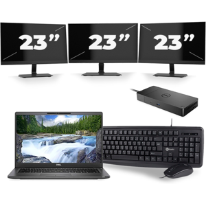Dell Latitude 7420 - Intel Core i5-11e Generatie - 14 inch - 16GB RAM - 256GB SSD - Windows 11 Home + 3x 23 inch Monitor Dell Latitude 7420 - Intel Core i5-11e Generatie - 14 inch - 16GB RAM - 256GB SSD - Windows 11 Home + 3x 23 inch Monitor