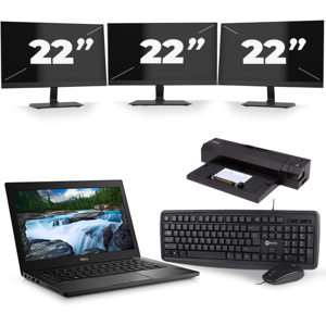 Dell Latitude 7490 - Intel Core i5-8e Generatie - 14 inch - 8GB RAM - 256GB SSD - Windows 11 + 3x 22 inch Monitor Dell Latitude 7490 - Intel Core i5-8e Generatie - 14 inch - 8GB RAM - 256GB SSD - Windows 11 + 3x 22 inch Monitor