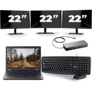 Fujitsu LifeBook U727 - Intel Core i7-7e Generatie - 12 inch - 8GB RAM - 256GB SSD - Windows 11 + 3x 22 inch Monitor Fujitsu LifeBook U727 - Intel Core i7-7e Generatie - 12 inch - 8GB RAM - 256GB SSD - Windows 11 + 3x 22 inch Monitor