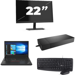 Lenovo ThinkPad A485 - AMD Ryzen 5 2500U - 14 inch - 8GB RAM - 256GB SSD - Windows 10 + 1x 22 inch Monitor Lenovo ThinkPad A485 - AMD Ryzen 5 2500U - 14 inch - 8GB RAM - 256GB SSD - Windows 10 + 1x 22 inch Monitor