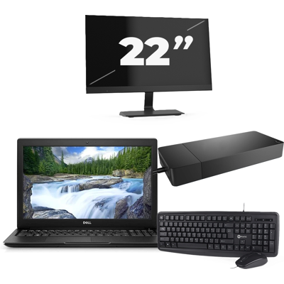 Dell Latitude 3500 - Intel Core i5-8e Generatie - 15 inch - 8GB RAM - 256GB SSD - Windows 11 Home + 1x 22 inch Monitor Dell Latitude 3500 - Intel Core i5-8e Generatie - 15 inch - 8GB RAM - 256GB SSD - Windows 11 Home + 1x 22 inch Monitor