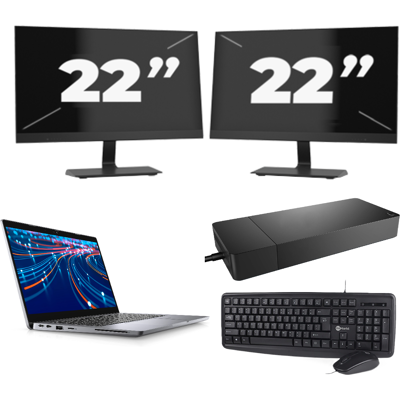 Dell Latitude 5320 - Intel Core i5-11e Generatie - 13 inch - 16GB RAM - 256GB SSD - Windows 11 Home + 2x 22 inch Monitor Dell Latitude 5320 - Intel Core i5-11e Generatie - 13 inch - 16GB RAM - 256GB SSD - Windows 11 Home + 2x 22 inch Monitor