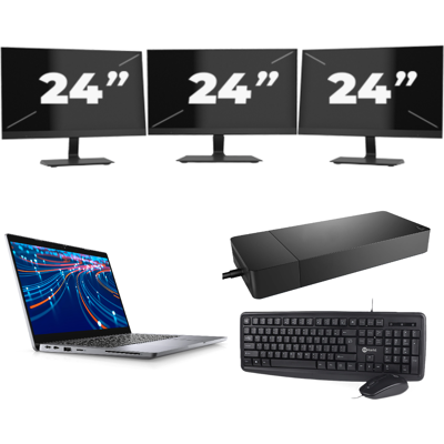 Dell Latitude 5320 - Intel Core i7-11e Generatie - 13 inch - Touch - 16GB RAM - 256GB SSD - Windows 11 Home + 3x 24 inch Monitor Dell Latitude 5320 - Intel Core i7-11e Generatie - 13 inch - Touch - 16GB RAM - 256GB SSD - Windows 11 Home + 3x 24 inch Monitor