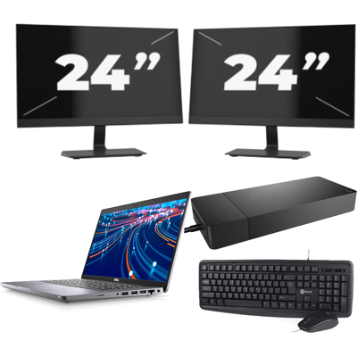 Dell Latitude 5420 - Intel Core i3-11e Generatie - 14 inch - 8GB RAM - 256GB SSD - Windows 11 Home + 2x 24 inch Monitor Dell Latitude 5420 - Intel Core i3-11e Generatie - 14 inch - 8GB RAM - 256GB SSD - Windows 11 Home + 2x 24 inch Monitor