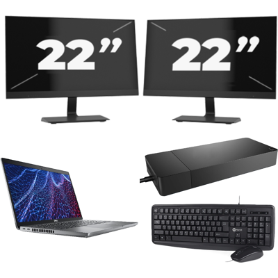 Dell Latitude 5430 - Intel Core i3-12e Generatie - 14 inch - 8GB RAM - 256GB SSD - Windows 11 Home + 2x 22 inch Monitor Dell Latitude 5430 - Intel Core i3-12e Generatie - 14 inch - 8GB RAM - 256GB SSD - Windows 11 Home + 2x 22 inch Monitor
