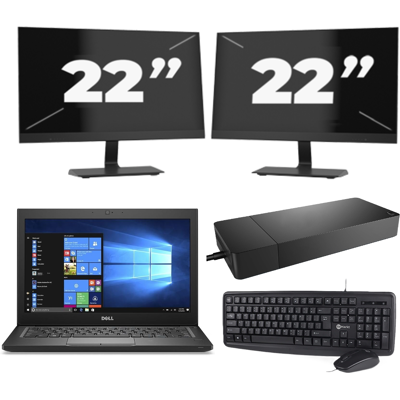 Dell Latitude 7280 - Intel Core i5-6e Generatie - 12 inch - 8GB RAM - 256GB SSD - Windows 11 + 2x 22 inch Monitor Dell Latitude 7280 - Intel Core i5-6e Generatie - 12 inch - 8GB RAM - 256GB SSD - Windows 11 + 2x 22 inch Monitor