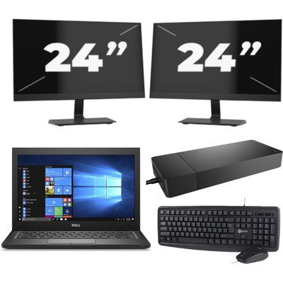 Dell Latitude 7280 - Intel Core i5-6e Generatie - 12 inch - 8GB RAM - 256GB SSD - Windows 11 + 2x 24 inch Monitor Dell Latitude 7280 - Intel Core i5-6e Generatie - 12 inch - 8GB RAM - 256GB SSD - Windows 11 + 2x 24 inch Monitor