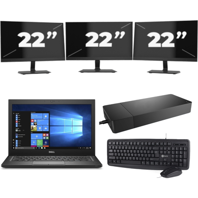Dell Latitude 7280 - Intel Core i5-6e Generatie - 12 inch - 8GB RAM - 256GB SSD - Windows 11 + 3x 22 inch Monitor Dell Latitude 7280 - Intel Core i5-6e Generatie - 12 inch - 8GB RAM - 256GB SSD - Windows 11 + 3x 22 inch Monitor