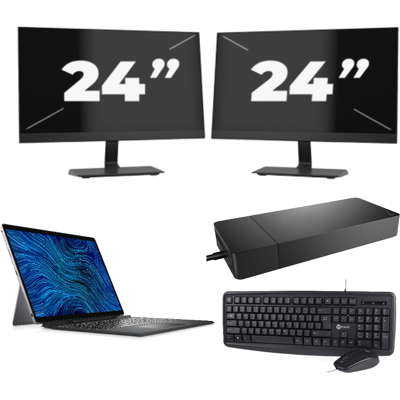 Dell Latitude 7320 - Intel Core i7-11e Generatie - 13 inch - 16GB RAM - 256GB SSD - Windows 11 Home + 2x 24 inch Monitor Dell Latitude 7320 - Intel Core i7-11e Generatie - 13 inch - 16GB RAM - 256GB SSD - Windows 11 Home + 2x 24 inch Monitor