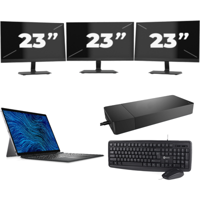 Dell Latitude 7320 - Intel Core i7-11e Generatie - 13 inch - 16GB RAM - 256GB SSD - Windows 11 Home + 3x 23 inch Monitor Dell Latitude 7320 - Intel Core i7-11e Generatie - 13 inch - 16GB RAM - 256GB SSD - Windows 11 Home + 3x 23 inch Monitor