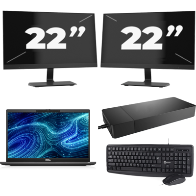 Dell Latitude 7320 - Intel Core i7-11e Generatie - 13 inch - Touch - 16GB RAM - 256GB SSD - Windows 11 Home + 2x 22 inch Monitor Dell Latitude 7320 - Intel Core i7-11e Generatie - 13 inch - Touch - 16GB RAM - 256GB SSD - Windows 11 Home + 2x 22 inch Monitor