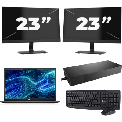 Dell Latitude 7320 - Intel Core i7-11e Generatie - 13 inch - Touch - 16GB RAM - 256GB SSD - Windows 11 Home + 2x 23 inch Monitor Dell Latitude 7320 - Intel Core i7-11e Generatie - 13 inch - Touch - 16GB RAM - 256GB SSD - Windows 11 Home + 2x 23 inch Monitor