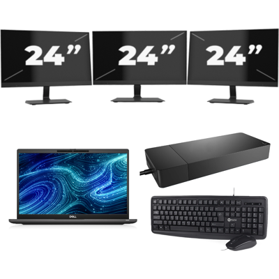 Dell Latitude 7320 - Intel Core i7-11e Generatie - 13 inch - Touch - 16GB RAM - 256GB SSD - Windows 11 Home + 3x 24 inch Monitor Dell Latitude 7320 - Intel Core i7-11e Generatie - 13 inch - Touch - 16GB RAM - 256GB SSD - Windows 11 Home + 3x 24 inch Monitor