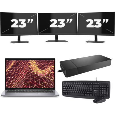 Dell Latitude 7330 - Intel Core i5-12e Generatie - 13 inch - Touch - 16GB RAM - 256GB SSD - Windows 11 Home + 3x 23 inch Monitor Dell Latitude 7330 - Intel Core i5-12e Generatie - 13 inch - Touch - 16GB RAM - 256GB SSD - Windows 11 Home + 3x 23 inch Monitor