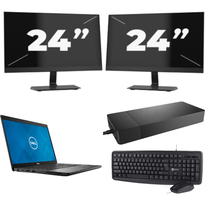 Dell Latitude 7390 - Intel Core i5-8e Generatie - 13 inch - 8GB RAM - 256GB SSD - Windows 11 + 2x 24 inch Monitor Dell Latitude 7390 - Intel Core i5-8e Generatie - 13 inch - 8GB RAM - 256GB SSD - Windows 11 + 2x 24 inch Monitor