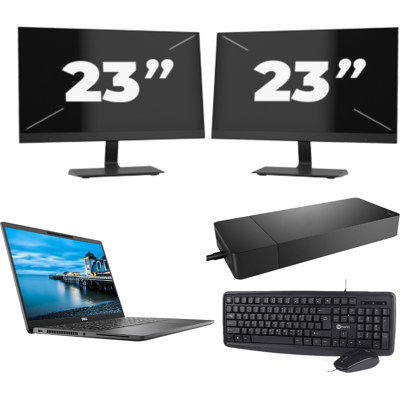Dell Latitude 7420 - Intel Core i7-11e Generatie - 14 inch - 16GB RAM - 256GB SSD - Windows 11 Home + 2x 23 inch Monitor Dell Latitude 7420 - Intel Core i7-11e Generatie - 14 inch - 16GB RAM - 256GB SSD - Windows 11 Home + 2x 23 inch Monitor
