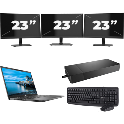 Dell Latitude 7420 - Intel Core i7-11e Generatie - 14 inch - 16GB RAM - 256GB SSD - Windows 11 Home + 3x 23 inch Monitor Dell Latitude 7420 - Intel Core i7-11e Generatie - 14 inch - 16GB RAM - 256GB SSD - Windows 11 Home + 3x 23 inch Monitor