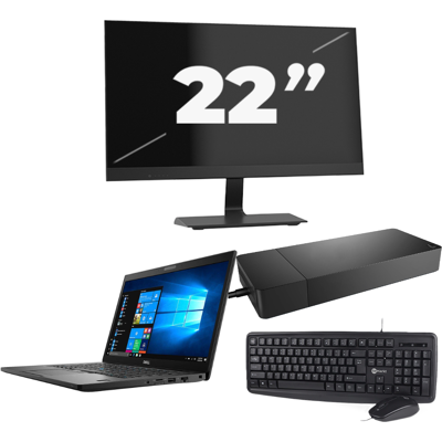 Dell Latitude 7490 - Intel Core i5-8e Generatie - 14 inch - 8GB RAM - 256GB SSD - Windows 11 + 1x 22 inch Monitor Dell Latitude 7490 - Intel Core i5-8e Generatie - 14 inch - 8GB RAM - 256GB SSD - Windows 11 + 1x 22 inch Monitor