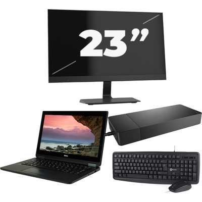 Dell Latitude E7270 - Intel Core i7-6e Generatie - 12 inch - 8GB RAM - 256GB SSD - Windows 11 + 1x 23 inch Monitor Dell Latitude E7270 - Intel Core i7-6e Generatie - 12 inch - 8GB RAM - 256GB SSD - Windows 11 + 1x 23 inch Monitor