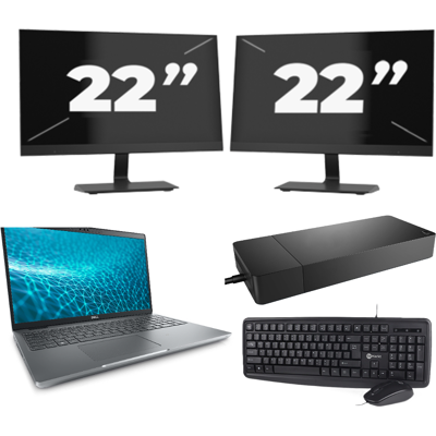 Dell Precision 3571 - Intel Core i5-12e Generatie - 15 inch - 8GB RAM - 256GB SSD - Windows 11 Home + 2x 22 inch Monitor Dell Precision 3571 - Intel Core i5-12e Generatie - 15 inch - 8GB RAM - 256GB SSD - Windows 11 Home + 2x 22 inch Monitor